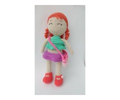 Кукла вязаная крючком с одеждой