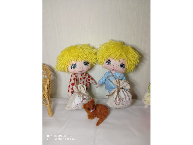 Текстильная кукла домовенок Кузя