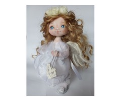Ангел кукла из текстиля