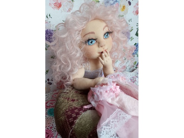 Анетта - шарнирная текстильная кукла