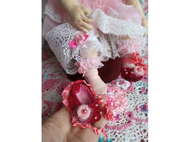 Анетта - шарнирная текстильная кукла