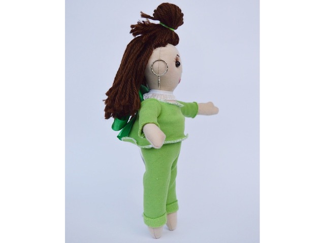 Кукла ручной работы с модными одеждами, подарок девочке