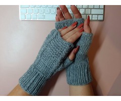 Митенки- перчатки без пальцев ручная работа