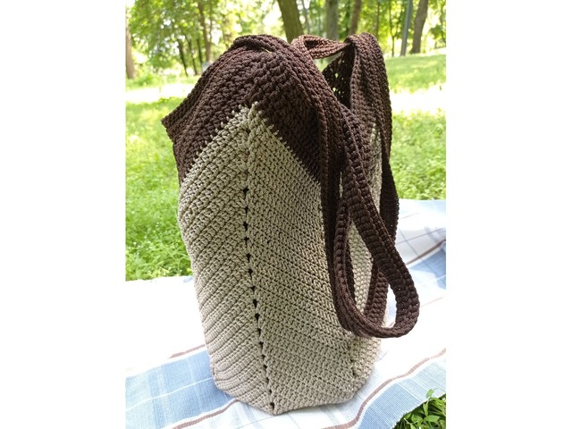 Плетена сумка-шоппер