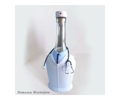 Подарок мужчине врачу Декор бутылки Медику