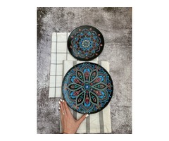 Набор тарелок с ручной росписью