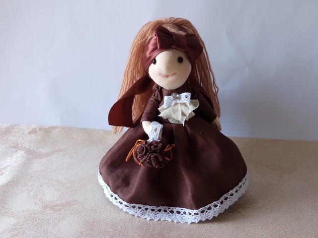 Интерьерная текстильная кукла, игровая текстильная кукла Эмма