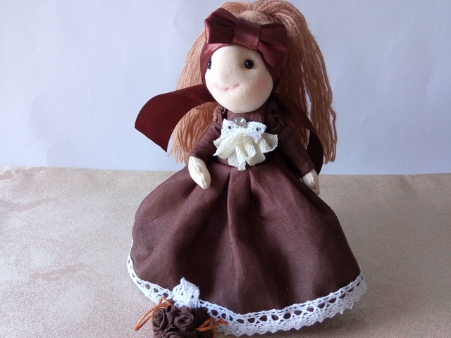 Интерьерная текстильная кукла, игровая текстильная кукла Эмма