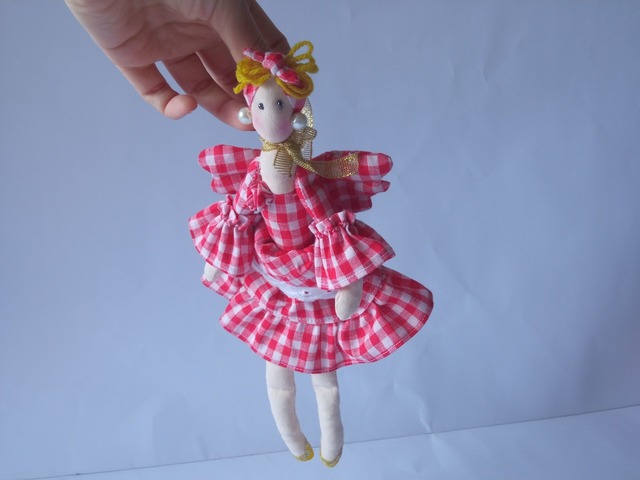 Фея-хозяюшка. Интерьерная текстильная кукла в стиле Тильда. Игровая кукла. Феечка. Эко-кукла.