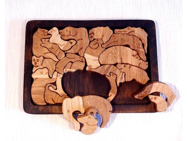 3D головоломка "КОВЧЕГ" из натурального дерева ручной работы.