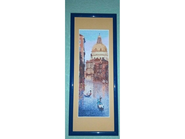 Картина вышитая "Венеция"