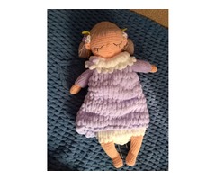 Кукла 60см БОЛЬШАЯ пижамница, вязаная мягкая игрушка, подарок девочке, на новый год кукла