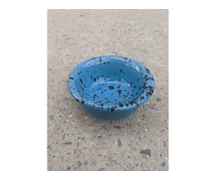 Соусник керамический 55 мл голубой с черными вкраплениями