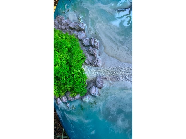 Картина эпоксидной смолой 3D "Китовая акула на Ко Тао"