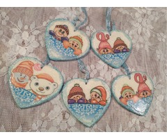 Набор елочных игрушек из 5 шт