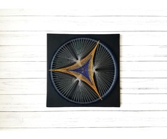 Стринг арт Магическая геометрия, картина нитками, декор в дом, мандала
