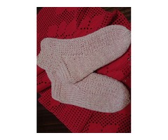 Носки теплые детские розовые
