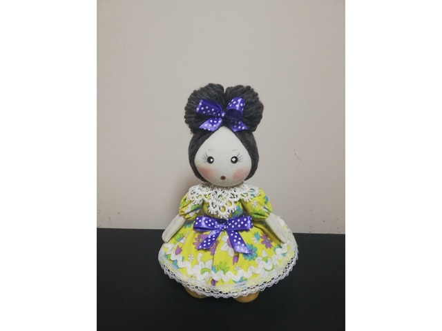 Интерьерная текстильная кукла  Маша ручной работы