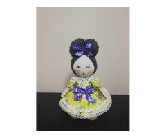 Интерьерная текстильная кукла Маша ручной работы