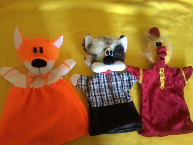 Игрушки перчатки для кукольного театра.