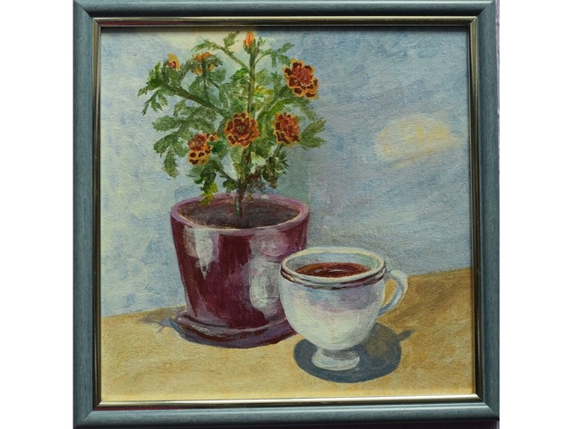 Картина акрилом *Квітковий чай* Декор