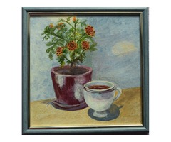 Картина акрилом *Квітковий чай* Декор