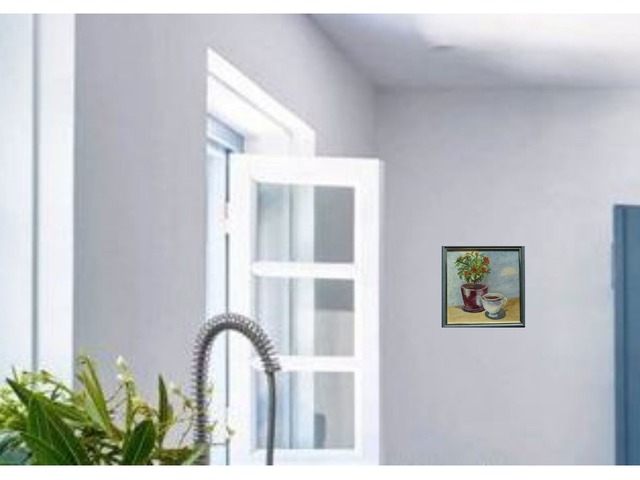 Картина акрилом *Квітковий чай* Декор