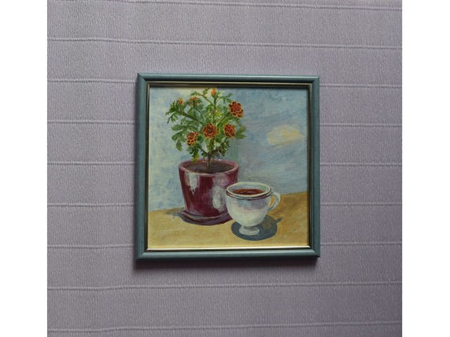 Картина акрилом *Квітковий чай* Декор