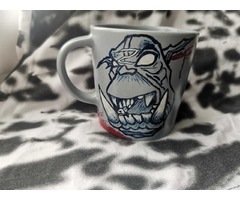Чашка з патріотична з розписом ручної роботи “death to orks”