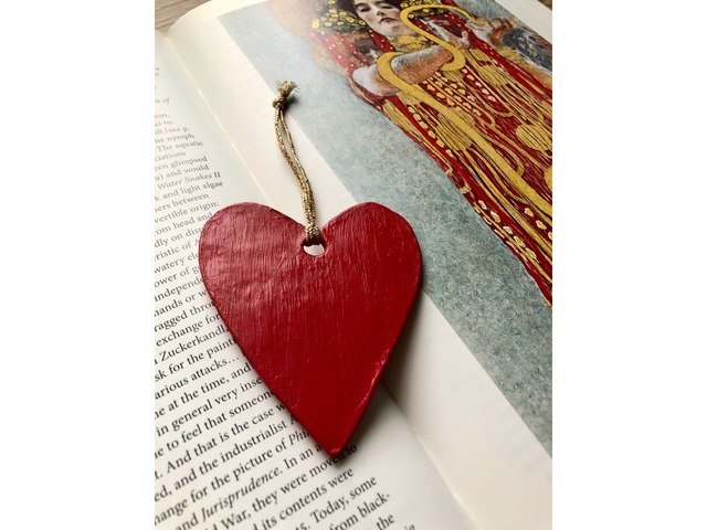 Червоне серце, ручна робота, подарунок на 14 лютого, сердечко красное, подарок на 14 февраля