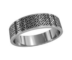 Серебряное кольцо с горячей эмалью 750140