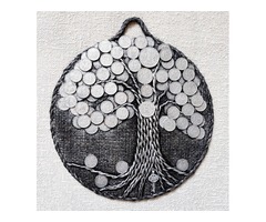 Монетное денежное дерево серебрянное панно