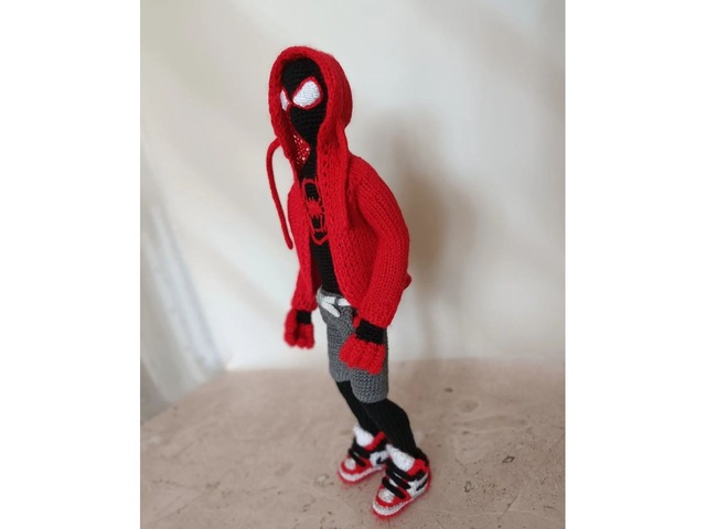 Игрушка ручной работы Майлз Мора́лес (Miles Morales) — супергерой Marvel Comics.