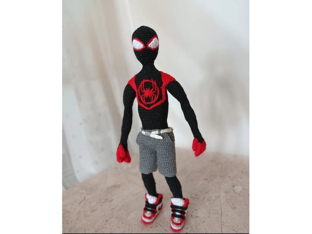 Игрушка ручной работы Майлз Мора́лес (Miles Morales) — супергерой Marvel Comics.