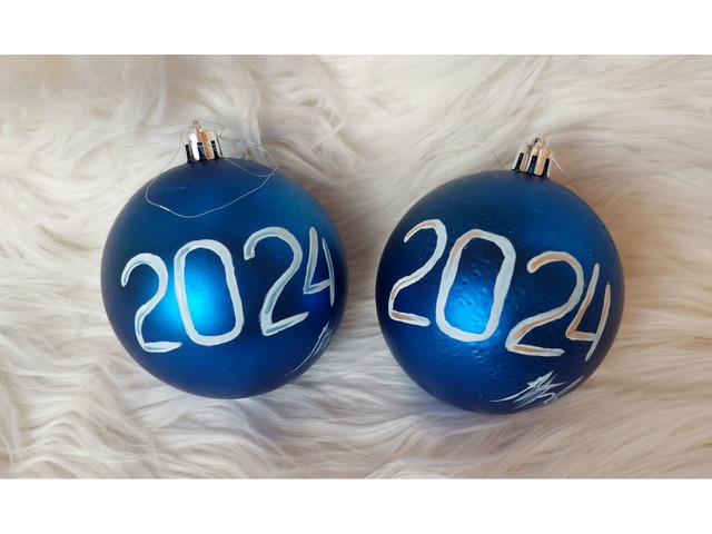 Новорічні кульки, символ року Дракон 2024