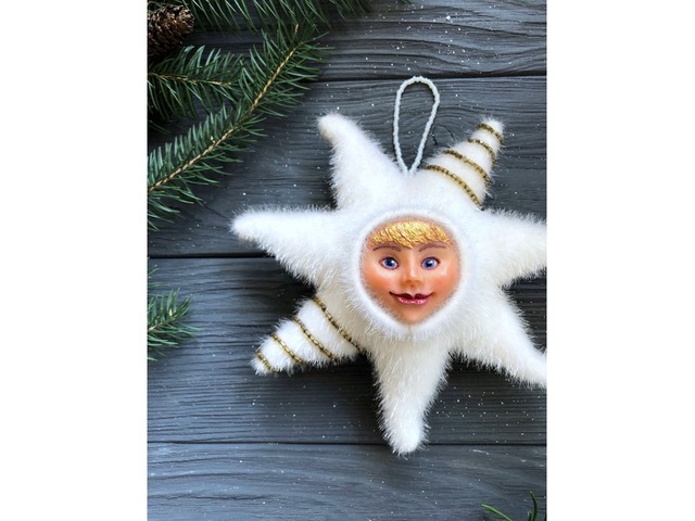 Ялинкова іграшка сонце, новорічні прикраси, подарунок до нового року, інтер‘єрна колекційна іграшка