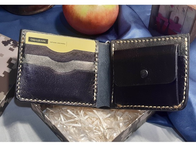 Український подарунковий гаманець-біфолд«Козак»