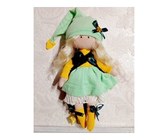 Інтер'єрна текстильна лялька в кольорах символа року