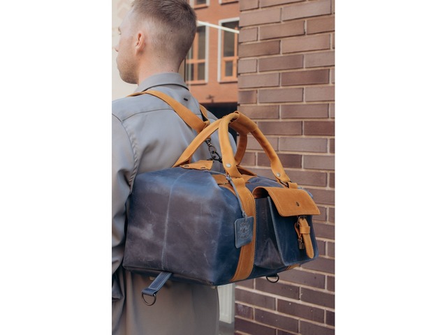 Універсальний рюкзак трансформер BackBag, дорожня сумка з натуральної шкіри