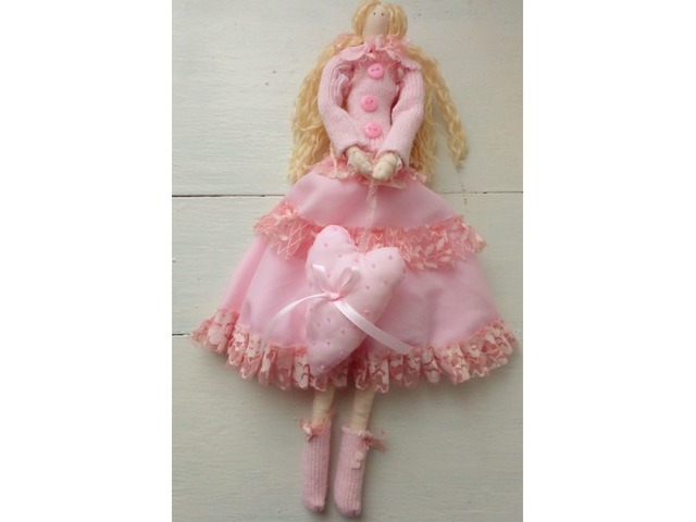 Лялька-тільда Рожевий янгол