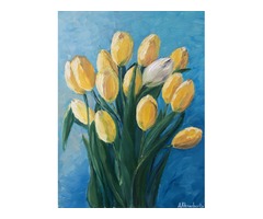 Картина «Белый тюльпан»
