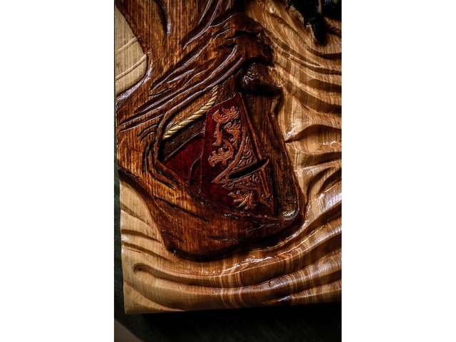Картина из дерева - Хрестоносець (ручна робота)