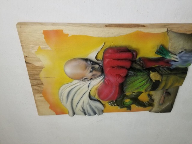 Картина з дерева - One-punch man (ручна работа)