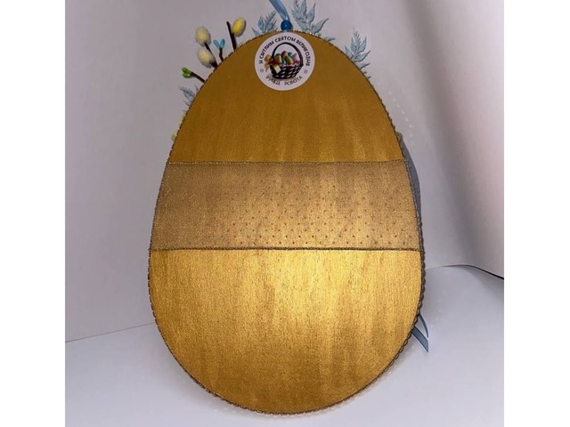 Великодній декор у формі пасхального яйця. Підвіска декоративна.