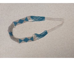 блакитно-сріблясте намисто прикраси ручна робота аксесуари на літо