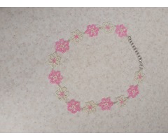 ніжне рожеве намисто на літо прикраси ручна робота аксесуари для дівчат