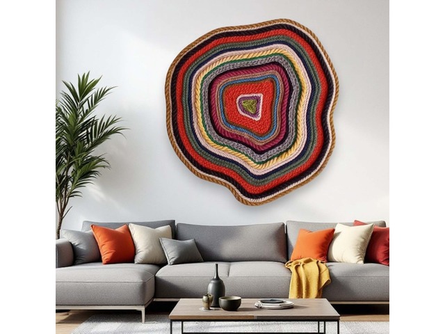 Панно на стіну, виконане у грубій техніці.