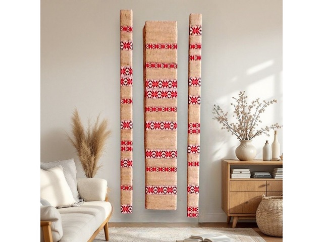 Настінний декор із 3 предметів у українському стилі, присвячений місту Ізюм