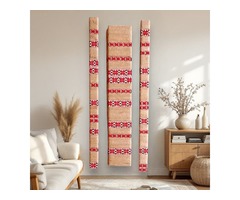 Настінний декор із 3 предметів у українському стилі, присвячений місту Ізюм