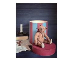 Ведмедик тедді плюшевий, колекційна іграшка, подарункова коробка, подарунок